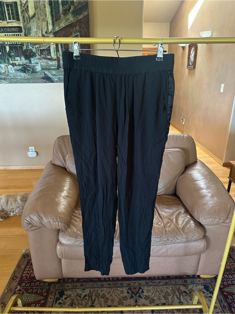 Rebecca Taylor black silk accent pants Size 6
